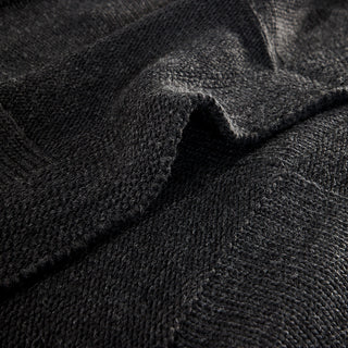 Κουβέρτα Υπέρδιπλη Πλεκτή Black 220x240εκ.