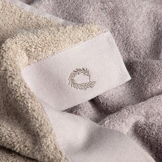 Πετσέτα Προσώπου Double Face Lilac-Grey 50x100εκ.