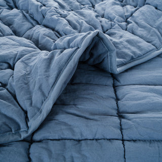 Σετ Πάπλωμα Υ/Δ Cloud Comfort Mε Μαξιλαροθήκες Washed Blue Mirage 228x233