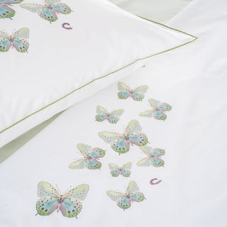 Σετ Σεντόνια Μονά New Butterflies White - Mint 170x270