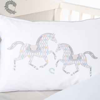 Σετ Σεντόνια Bebe Carousel White - Pumish Stone 120x180
