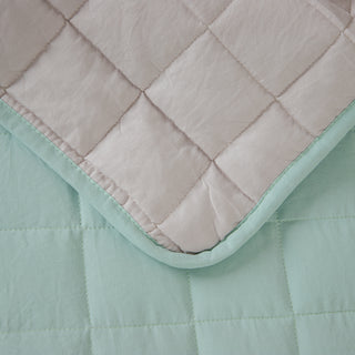 Jeté de lit Bébé "Silicone Fiber" Sea Foam - Beige 100x145