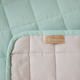 Jeté de lit Bébé "Silicone Fiber" Sea Foam - Beige 100x145