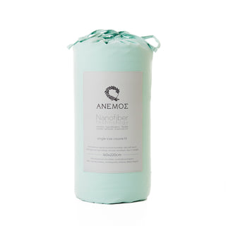 Couvre-lit simple "Fibre de Silicone" Sea Foam - Beige 160x220