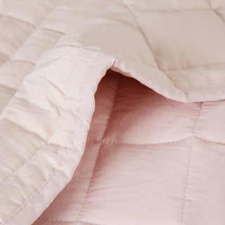 Couvre-lit bébé "Silicone Fiber" Rose Poudré - Sable 100x145