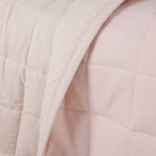 Couvre-lit bébé "Silicone Fiber" Rose Poudré - Sable 100x145