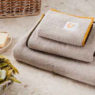 Σετ Πετσέτες Hotel Line Pumice Stone - Gold & Olive 3 TMX
