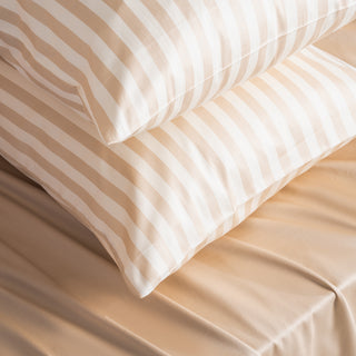 Σετ Σεντόνια King Stripe Sand 270x280