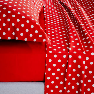 Σετ Σεντόνια Υπέρδιπλα Coquette Red 240x260