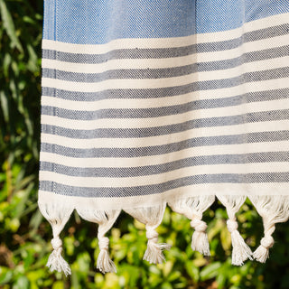 Πετσέτα Πλαζ Pestemal Stripes Blue 100x180