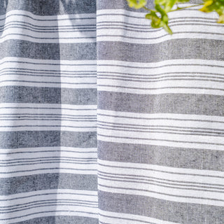 Πετσέτα Πλαζ Pestemal Eco Stripes Anthracite 100x180