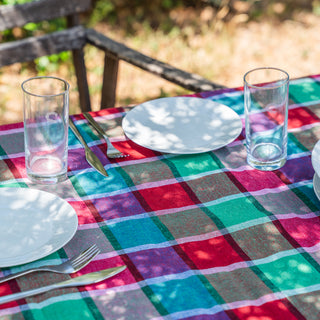 Τραπεζομάντηλο με Κρόσια Carreau Multicolour 165x165