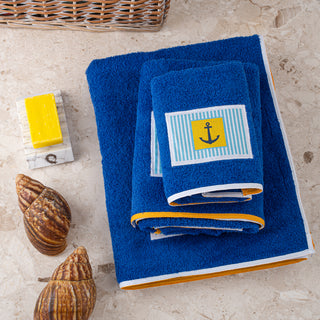 Σετ Πετσέτες Marinessa Blue | White - Yellow 3 TMX