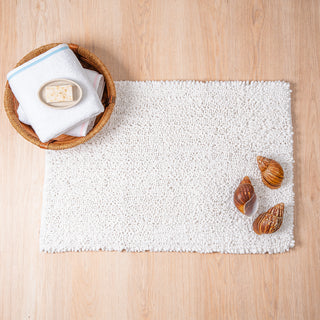 Πατάκι Μπάνιου Chenille White 60x90
