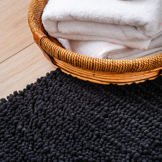 Πατάκι Μπάνιου Chenille Black 60x90
