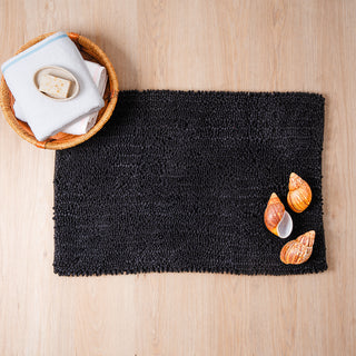 Πατάκι Μπάνιου Chenille Black 60x90