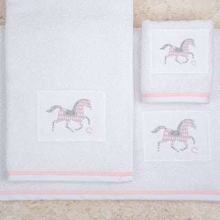 Σετ Πετσέτες Carousel White-Pink 3 TMX