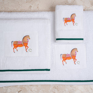 Σετ Πετσέτες Iranian Horse White-Green 3 TMX