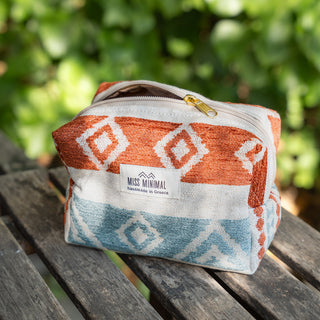 Handmade Τσαντάκι Mini Zipper Box Crete