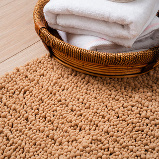 Πατάκι Μπάνιου Chenille Dark Beige 60x90