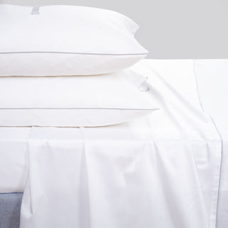 Σετ Σεντόνια Υπέρδιπλα Companion 300TC White - Grey 240x270