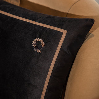 Διακοσμητική Μαξιλαροθήκη 45x45 Velur Hotel Line Black