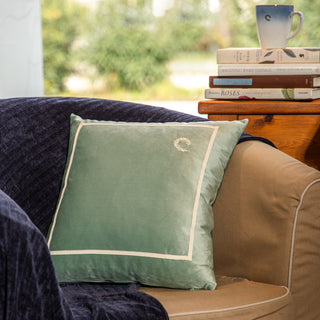 Διακοσμητική Μαξιλαροθήκη 45x45 Velur Hotel Line Mint