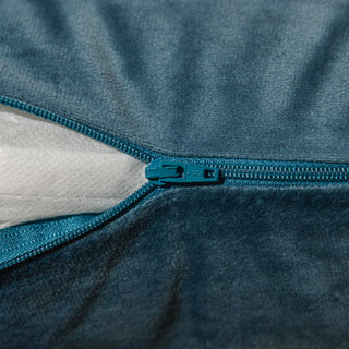 Διακοσμητική Μαξιλαροθήκη 45x45 Velur Hotel Line Petrol