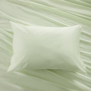 Ζεύγος Μαξιλαροθήκες Κλειώ με Φεστόνι 50x75 Frosted Mint