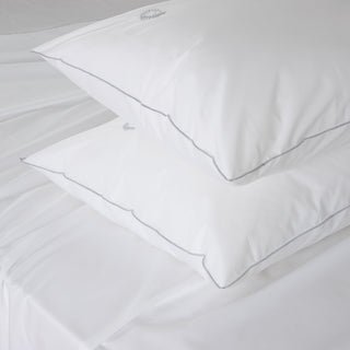 Ζεύγος Μαξιλαροθήκες Κλειώ με Φεστόνι 50x75 White