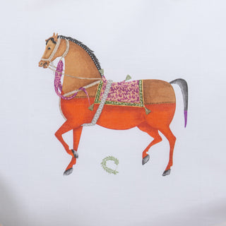 Σετ Σεντόνια Bebe Iranian Horse Λευκό 120x170 Solitaire