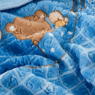 Babydecke FAETHO Carousel Pink 100x140cm.