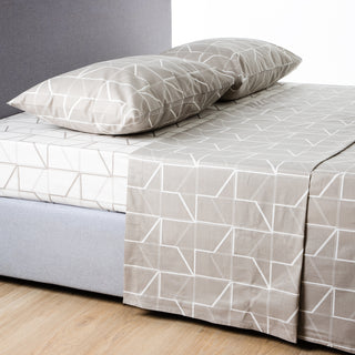 Σετ Σεντόνια Υπέρδιπλα Comfort 240x270 Geometric