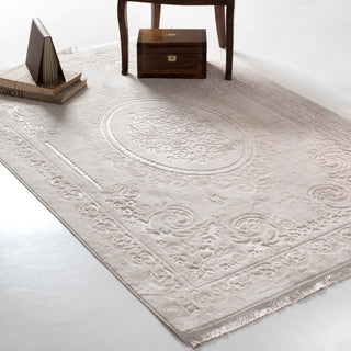 Rug Romance Ivory Embossed