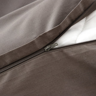 Σετ Παπλωματοθήκη Υπέρδιπλη Hotel Line Satin 240x220 Anthracite - Anthracite