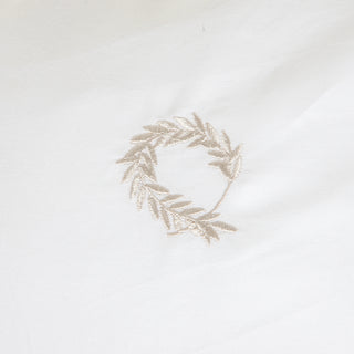 Σετ Παπλωματοθήκη Υπέρδιπλη Hotel Line Satin 240x220 White - Grey