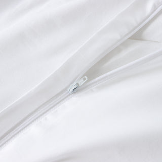Σετ Παπλωματοθήκη Υπέρδιπλη Hotel Line Satin 240x220 White - Grey