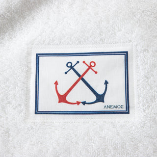 Σετ Πετσέτες Hotel Line White - Navy & Red 3 TMX