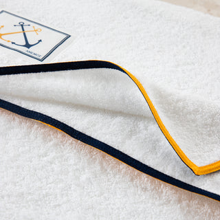 Σετ Πετσέτες Hotel Line White - Navy & Yellow 3 TMX