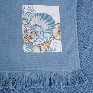 Πετσέτα Κουζίνας Απλικέ Coral Sea 40x55 Denim