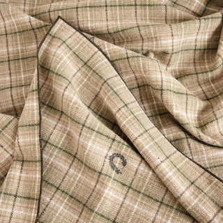 Κουβέρτα Καναπέ Καρρω Beige με Φεστόνι 150x170εκ.