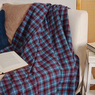 Κουβέρτα Καναπέ Καρρω Blue με Φεστόνι 150x170εκ.