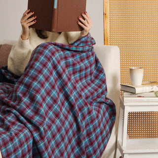 Κουβέρτα Καναπέ Καρρω Blue με Φεστόνι 150x170εκ.