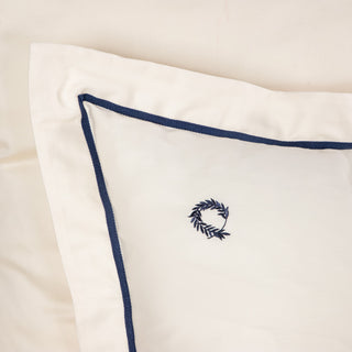 Sheet set Super double Hotel Line Oxford White-Navy 4 pcs. 240x270cm.