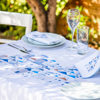 Τραπεζομάντηλο Aegean Aello 140x140 White