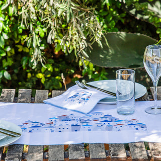 Nappe Inez Sable 140x140cm.