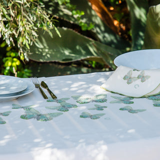 Τραπεζομάντηλο New Butterflies Aello 140x240 Panna