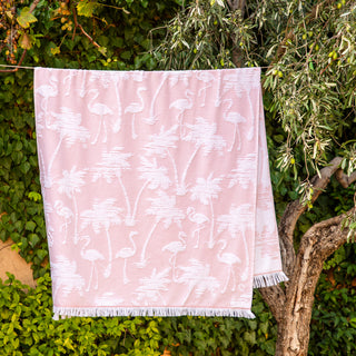 Πετσέτα Θαλάσσης Flamingo 90x180 Coral