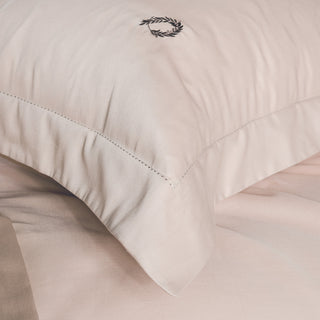 Hotel Line Extra Double Bed Sheet Set White-Navy 4 pcs.