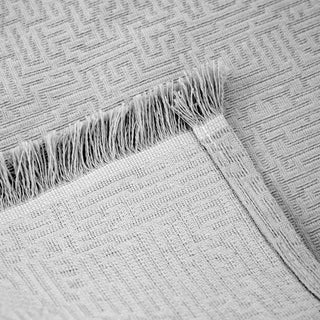 Plaid deux places Uni Gris 170x260cm.